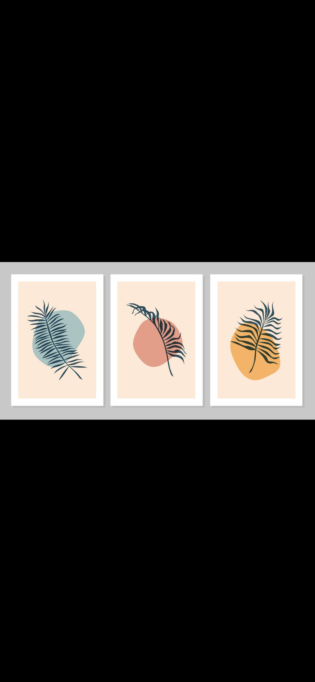 Neutral Boho Botanical Wall Art