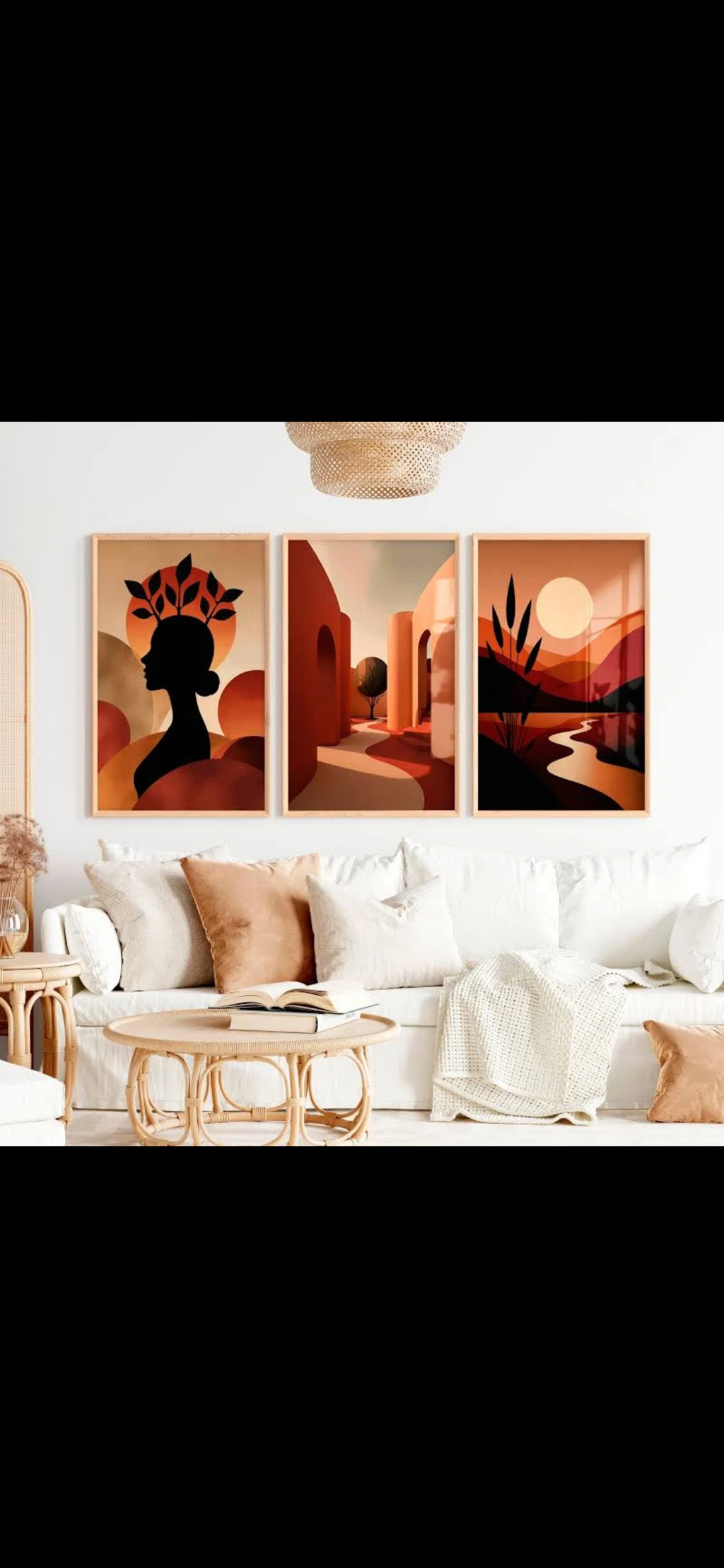 Neutral Boho Botanical Wall Art